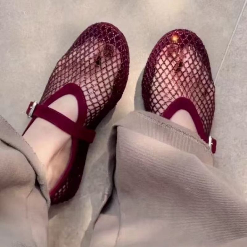 Sandals - Sandali Baotou con strass intagliati da
