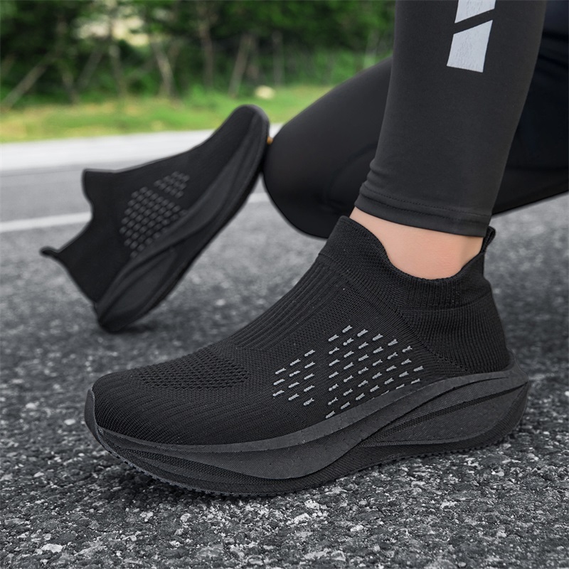Scarpe da Corsa Unisex Slip-on - Knit Fabric Lace Up Sneakers recensione e prezzo